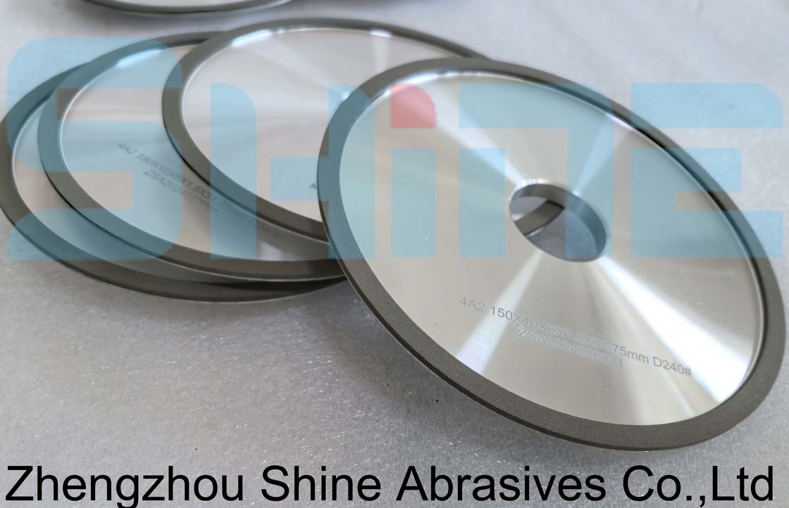 ODM 150mm 4A2 樹脂 결합 바퀴 D240 탄화탄 원형 톱니용 자루