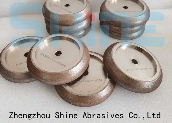 127x22.2x12.7mm 띠톱에 대한 전기판 CBN 날개 휠