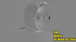 목재 HSS 나이프 연삭 및 샤프닝 데모용 전기도금 CBN 휠 보기