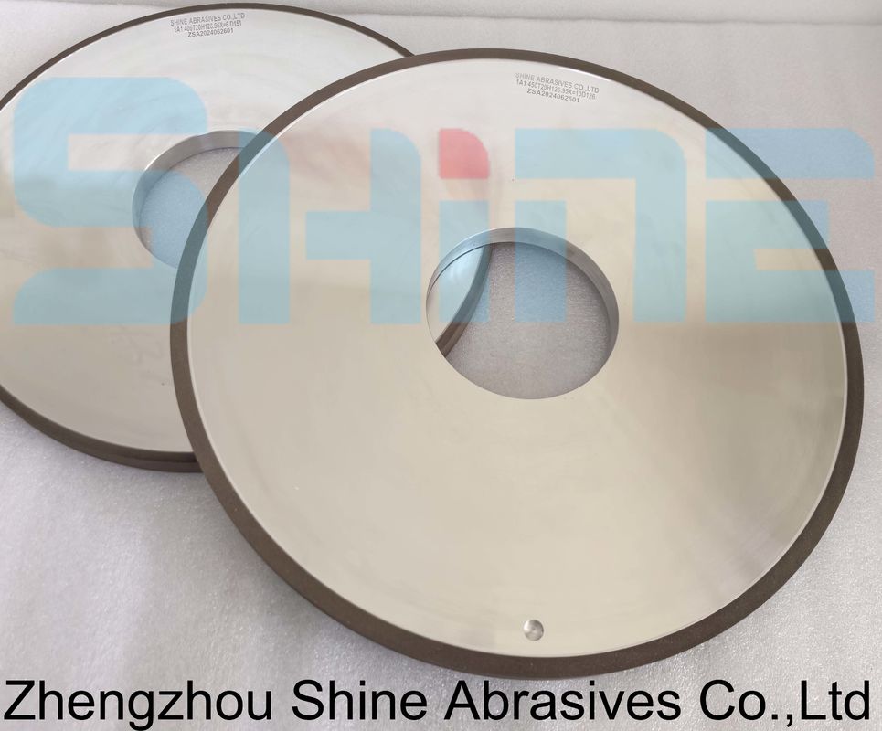 1A1 평평한 樹脂 결합 다이아몬드 밀링 휠 세라믹 유리
